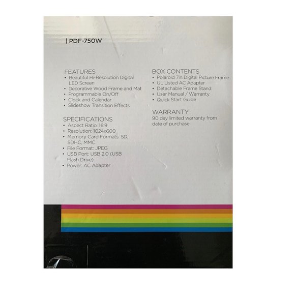Polaroid Digital Photo Frame 7″ Screen - Picture 3 of 4